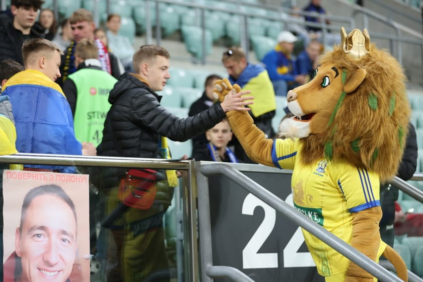 Mecz Ligi Narodów UEFA Ukraina - Czechy na Tarczyński Arenie Wrocław. Zdjęcia kibiców