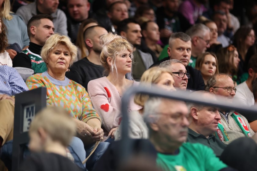 Kibiece w Hali Orbita na meczu WKS Śląsk Wrocław - Dziki Warszawa