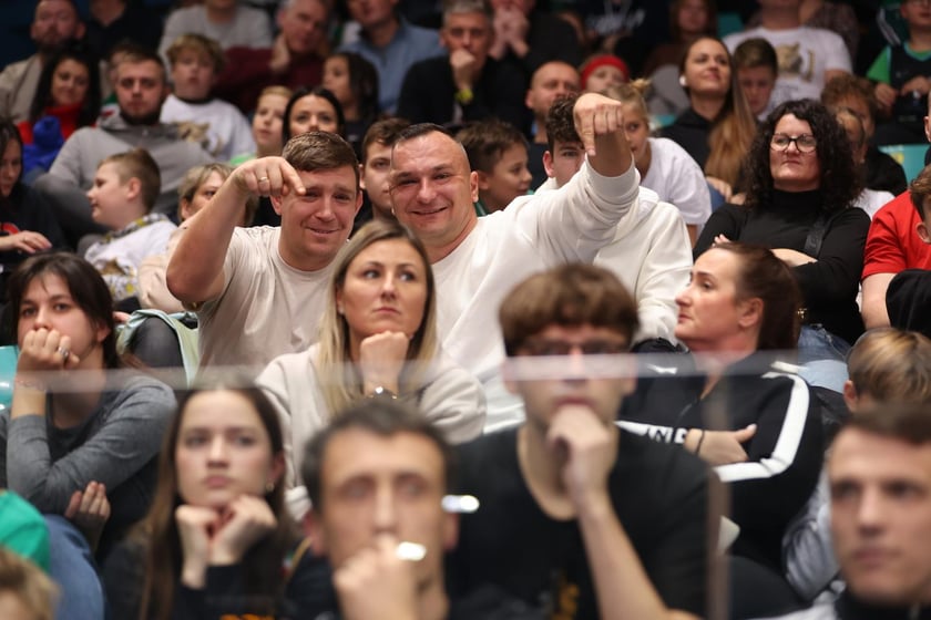 Kibiece w Hali Orbita na meczu WKS Śląsk Wrocław - Dziki Warszawa