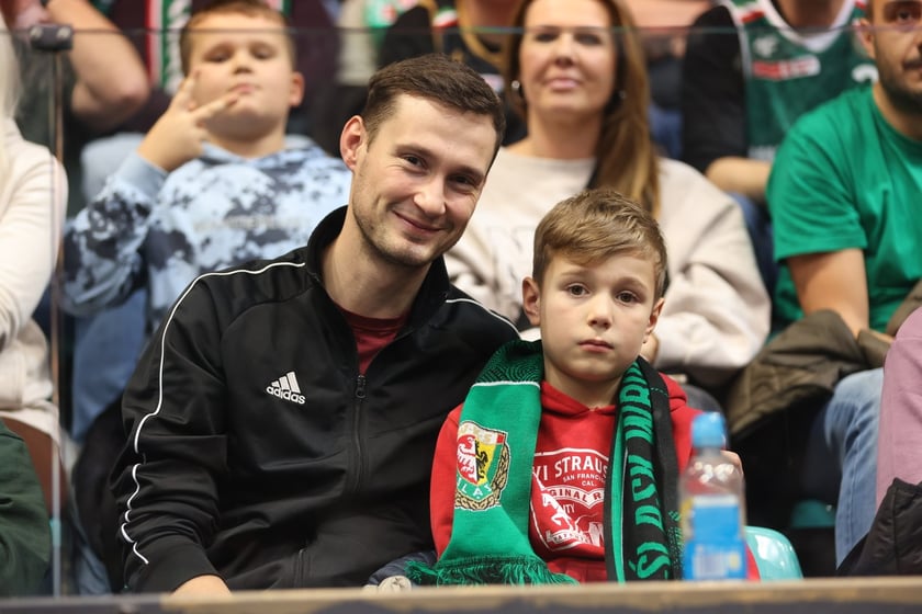 Kibiece w Hali Orbita na meczu WKS Śląsk Wrocław - Dziki Warszawa