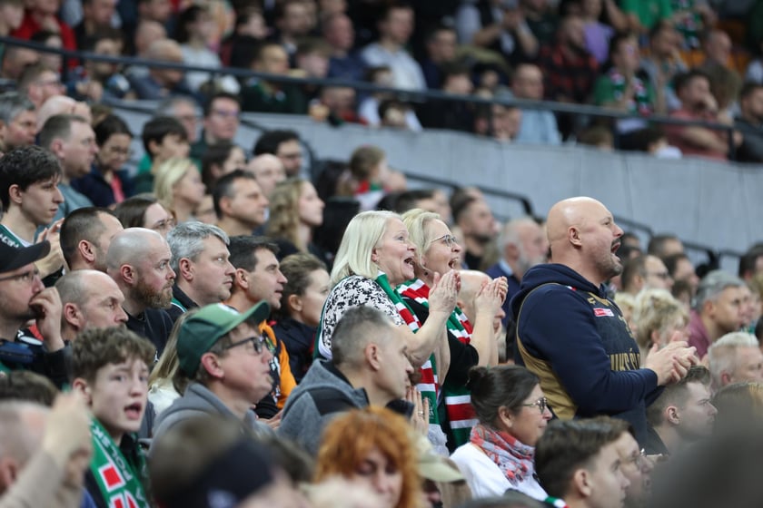 Meczu koszykówki w Hali Stulecia: Śląsk Wrocław - Legia Warszawa