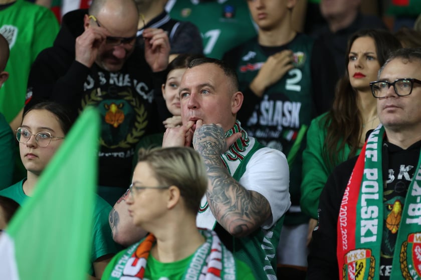 Meczu koszykówki w Hali Stulecia: Śląsk Wrocław - Legia Warszawa