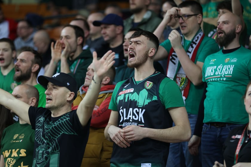 Meczu koszykówki w Hali Stulecia: Śląsk Wrocław - Legia Warszawa