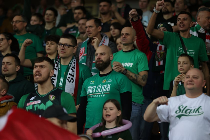 Meczu koszykówki w Hali Stulecia: Śląsk Wrocław - Legia Warszawa