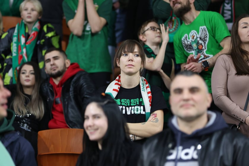 Meczu koszykówki w Hali Stulecia: Śląsk Wrocław - Legia Warszawa