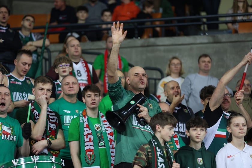 Meczu koszykówki w Hali Stulecia: Śląsk Wrocław - Legia Warszawa