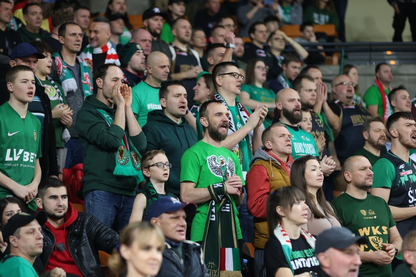 Meczu koszykówki w Hali Stulecia: Śląsk Wrocław - Legia Warszawa