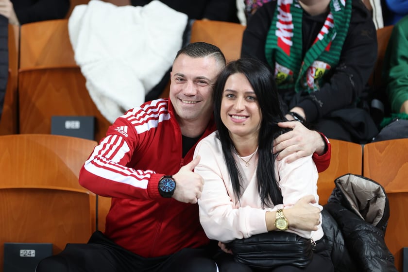 Meczu koszykówki w Hali Stulecia: Śląsk Wrocław - Legia Warszawa