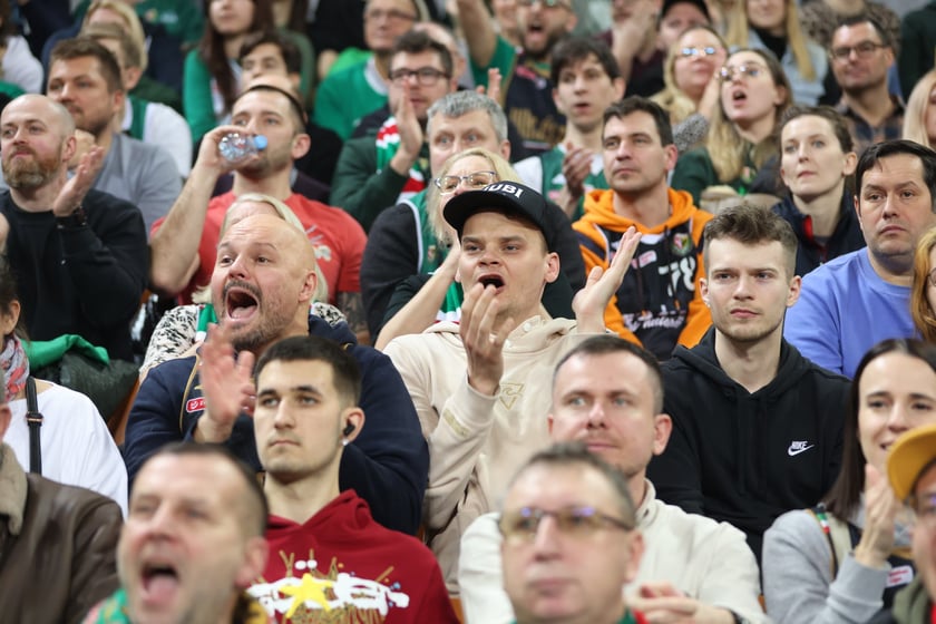 Meczu koszykówki w Hali Stulecia: Śląsk Wrocław - Legia Warszawa