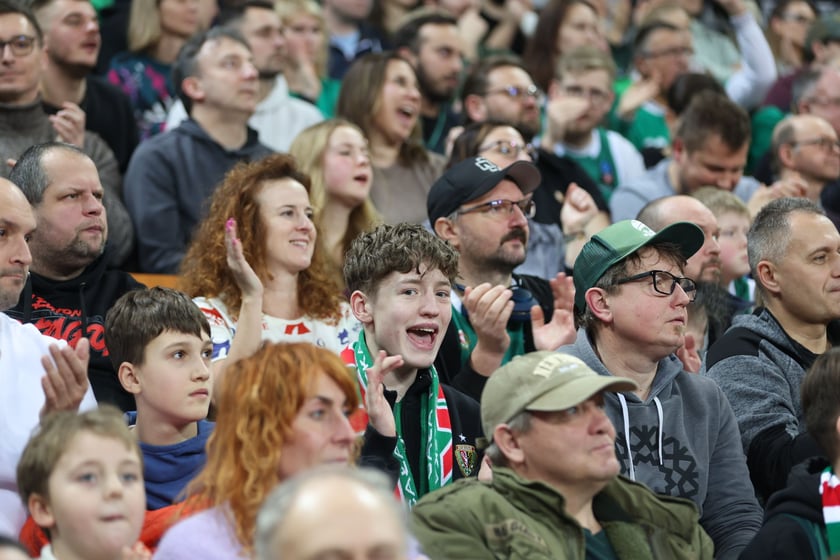 Meczu koszykówki w Hali Stulecia: Śląsk Wrocław - Legia Warszawa
