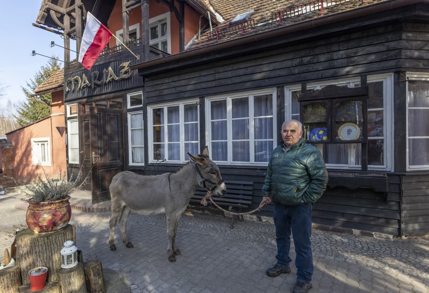 Osiołek Kuba z Lubachowa oraz jego właściciel