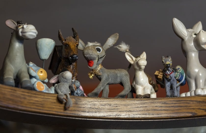 Figurki osiołków