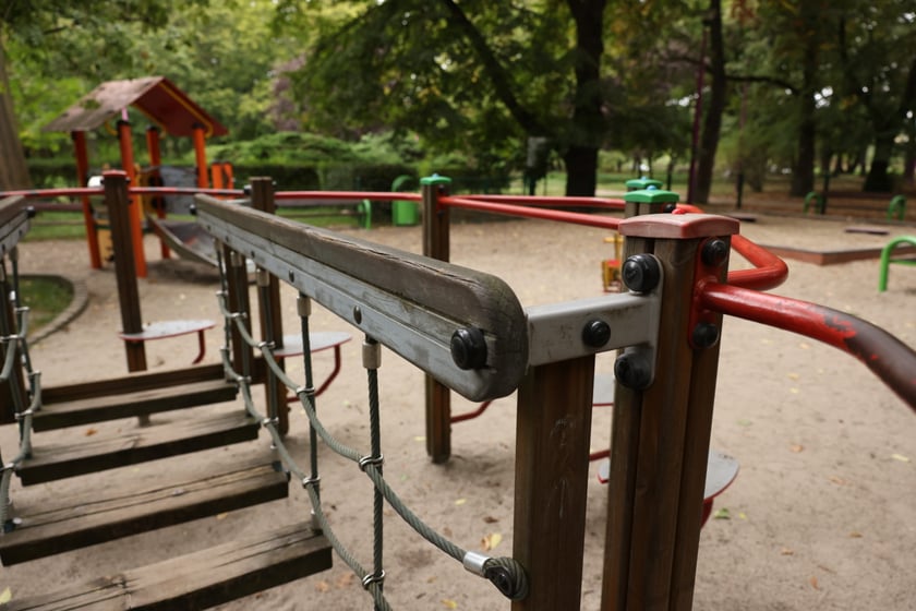 Plac zabaw w parku Andersa, wrzesień 2023