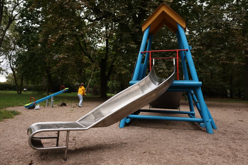 Plac zabaw w parku Andersa, wrzesień 2023