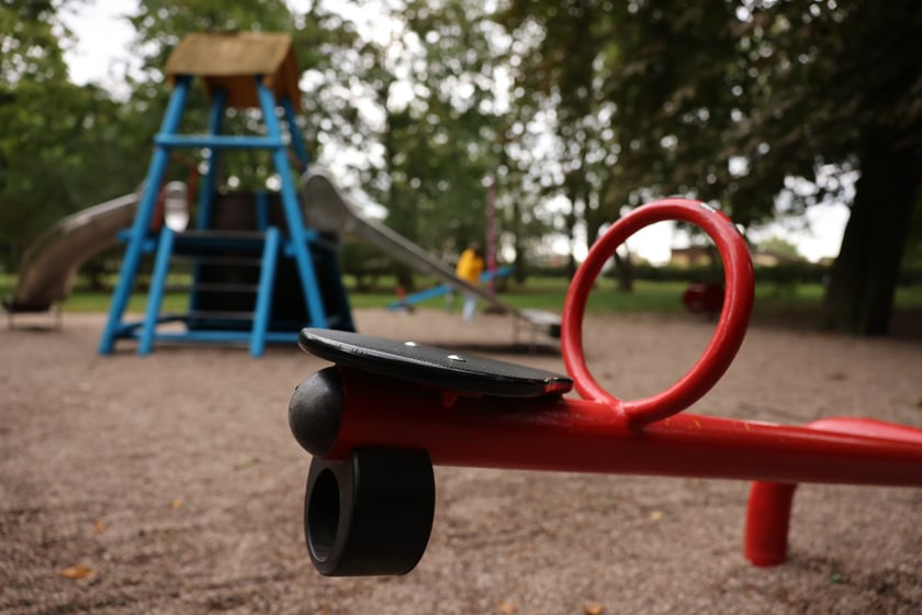 Plac zabaw w parku Andersa, wrzesień 2023