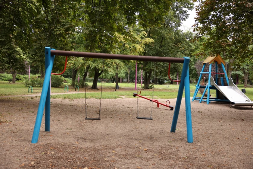 Plac zabaw w parku Andersa, wrzesień 2023