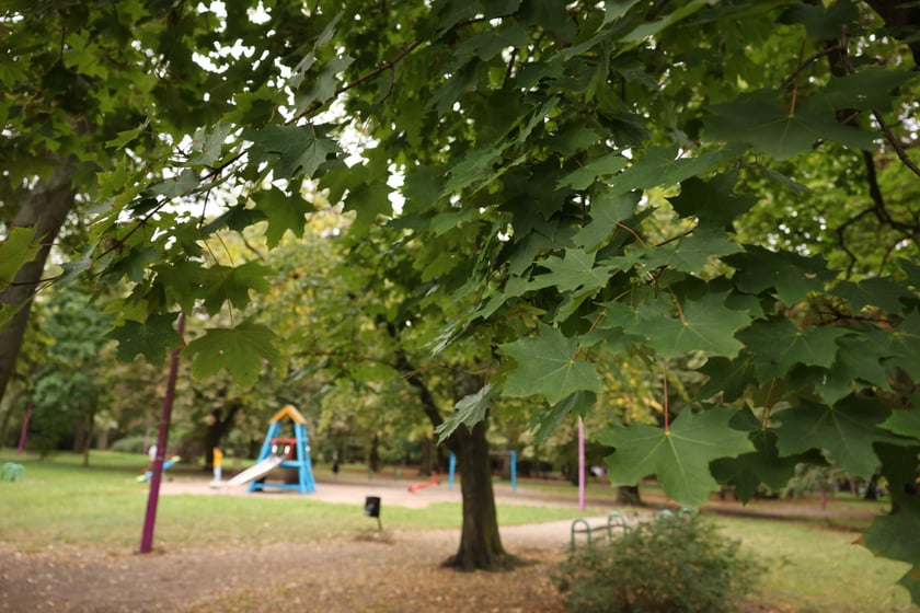 Plac zabaw w parku Andersa, wrzesień 2023