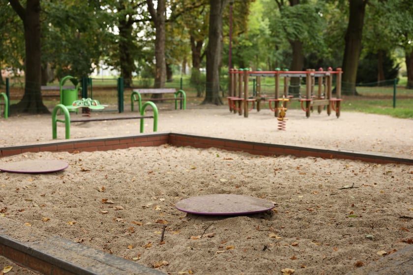Plac zabaw w parku Andersa, wrzesień 2023