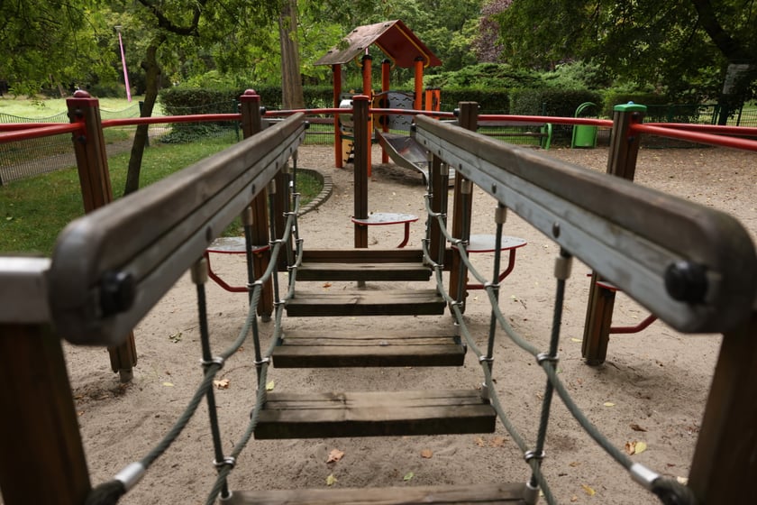 Plac zabaw w parku Andersa, wrzesień 2023