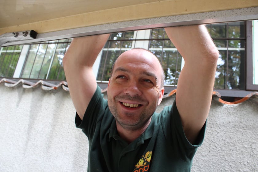 Opiekun zwierząt z zoo Wrocław. Tomasz Szachowski, Wydział Fauny Morskiej i Słodkowodnej