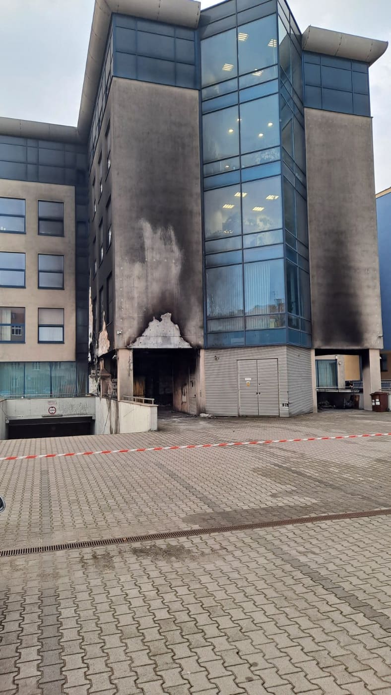 Płomienie pojawiły się na Uniwersytecie Przyrodniczym w czwartek, 13 października