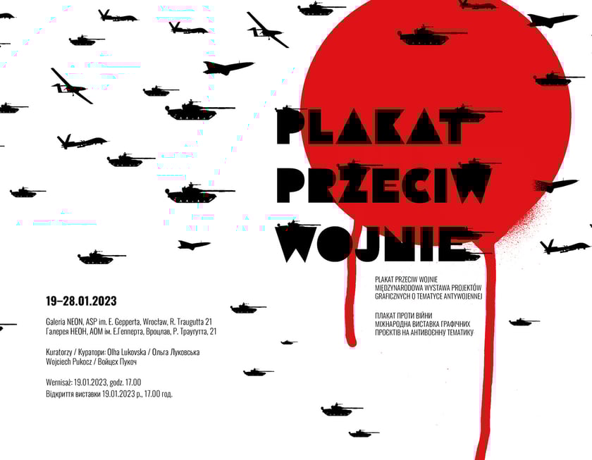Plakat informujący o wystawie