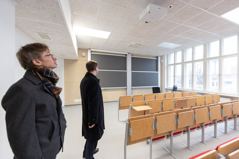 Uroczystość otwarcia po remoncie budynku dawnego szpitala według projektu Maxa Berga, obecnie siedziby Wydziału Matematyki PWr