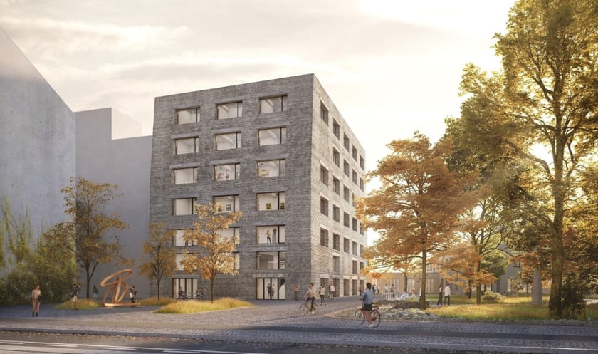 Zwycięska koncepcja na nowy budynek ASP Wrocław