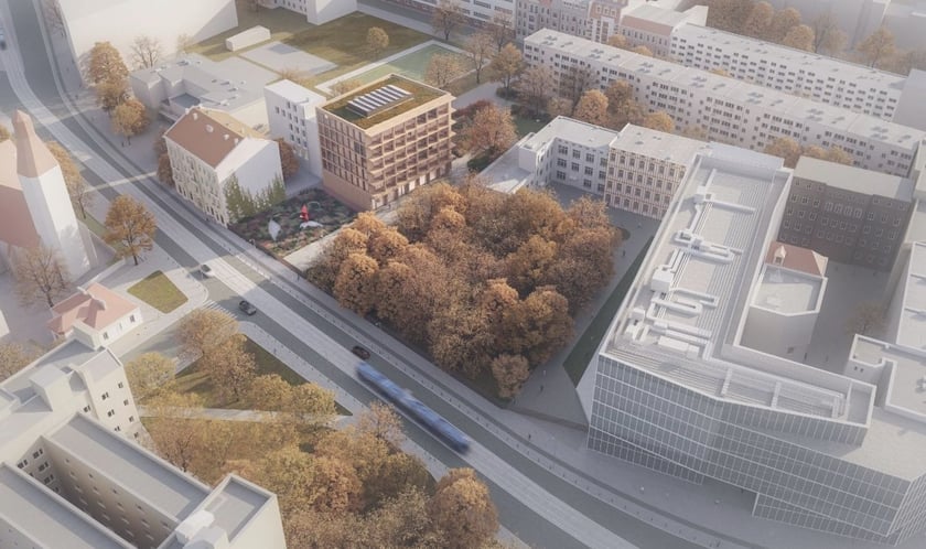 Zwycięska koncepcja na nowy budynek ASP Wrocław