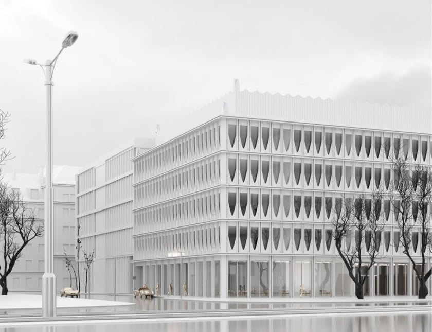 Budynek uczelniany przy pl. Maxa Borna, projekt Mikołaj Gniadzik
