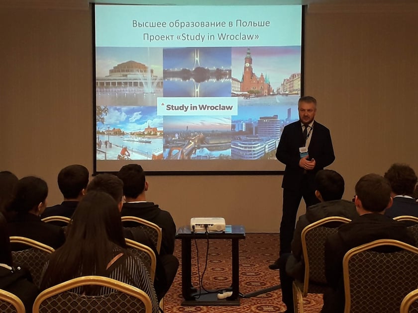 Prezentacja projektu Study in Wrocław podczas International Education Fair IEF 2023