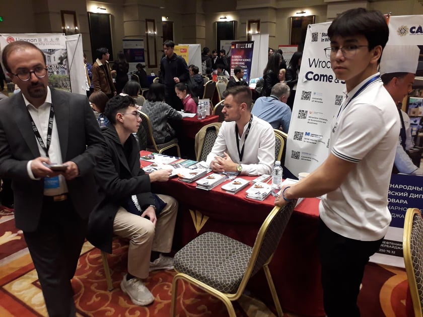 Prezentacja projektu Study in Wrocław podczas International Education Fair IEF 2023
