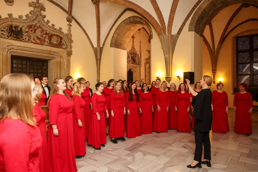Uroczystość wręczenia dyplomów laureatom Studenckiego Programu Stypendialnego. Wrocław, 21 lutego 2024