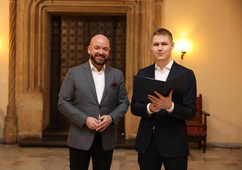 Uroczystość wręczenia dyplomów laureatom Studenckiego Programu Stypendialnego. Wrocław, 21 lutego 2024