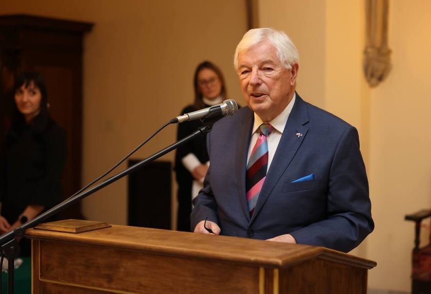 Uroczystość wręczenia dyplomów laureatom Studenckiego Programu Stypendialnego. Wrocław, 21 lutego 2024