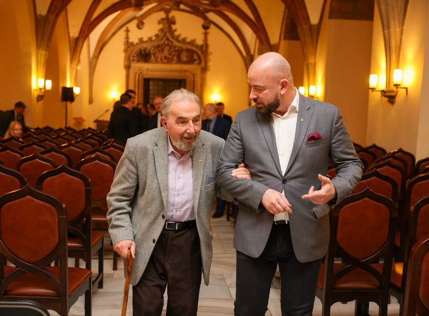 Uroczystość wręczenia dyplomów laureatom Studenckiego Programu Stypendialnego. Wrocław, 21 lutego 2024