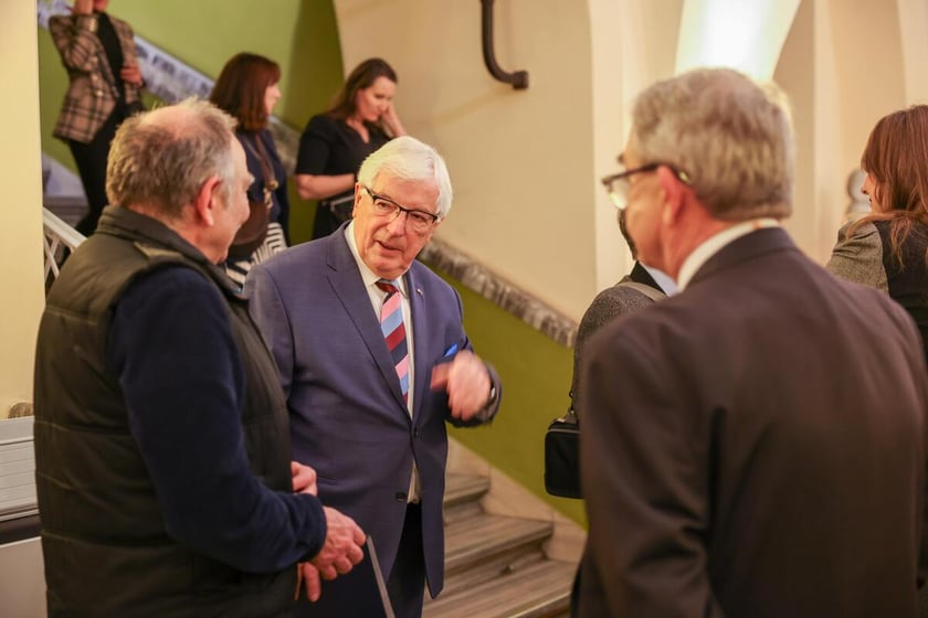 Uroczystość wręczenia dyplomów laureatom Studenckiego Programu Stypendialnego. Wrocław, 21 lutego 2024