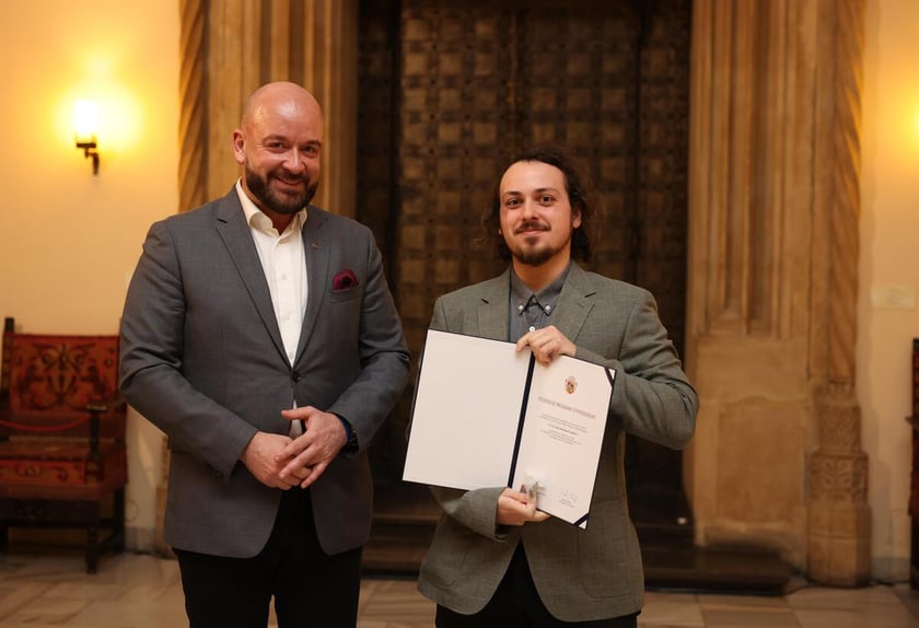 Uroczystość wręczenia dyplomów laureatom Studenckiego Programu Stypendialnego. Wrocław, 21 lutego 2024