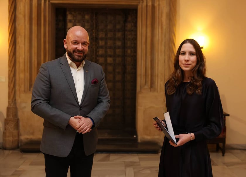 Uroczystość wręczenia dyplomów laureatom Studenckiego Programu Stypendialnego. Wrocław, 21 lutego 2024