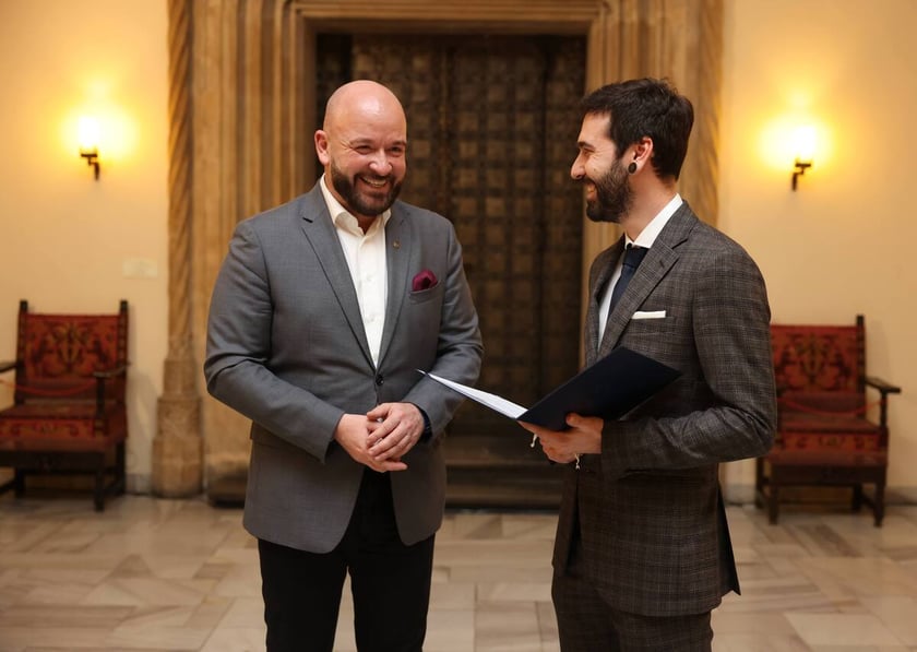 Uroczystość wręczenia dyplomów laureatom Studenckiego Programu Stypendialnego. Wrocław, 21 lutego 2024