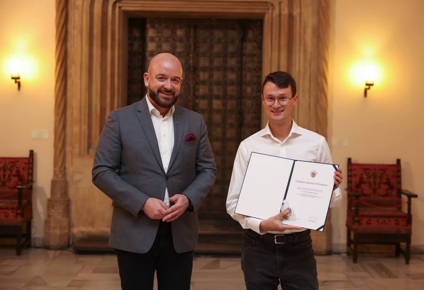 Uroczystość wręczenia dyplomów laureatom Studenckiego Programu Stypendialnego. Wrocław, 21 lutego 2024