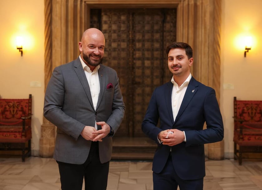 Uroczystość wręczenia dyplomów laureatom Studenckiego Programu Stypendialnego. Wrocław, 21 lutego 2024