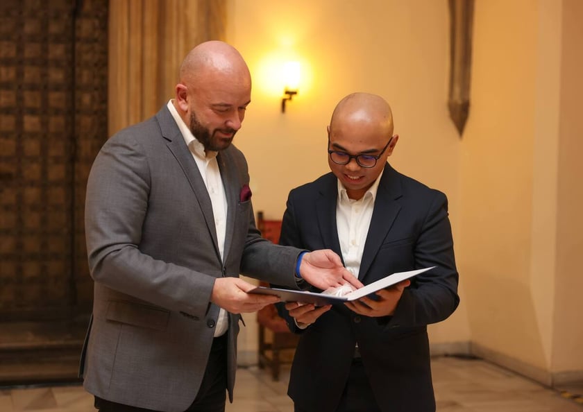 Uroczystość wręczenia dyplomów laureatom Studenckiego Programu Stypendialnego. Wrocław, 21 lutego 2024