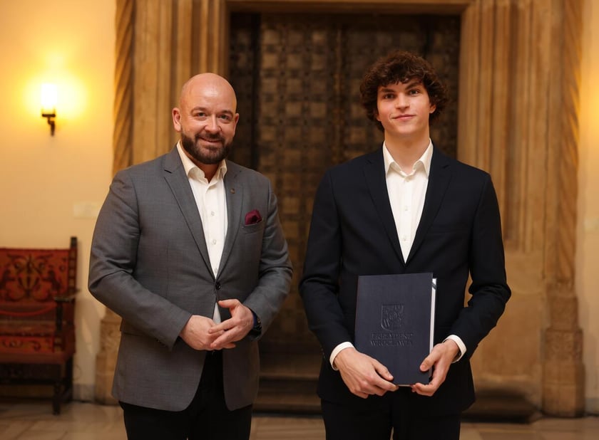 Uroczystość wręczenia dyplomów laureatom Studenckiego Programu Stypendialnego. Wrocław, 21 lutego 2024