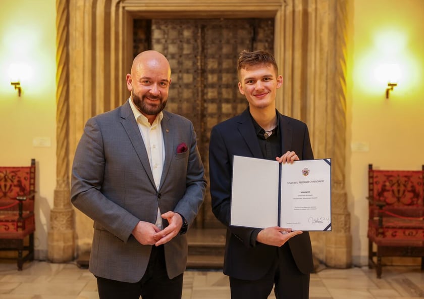 Uroczystość wręczenia dyplomów laureatom Studenckiego Programu Stypendialnego. Wrocław, 21 lutego 2024