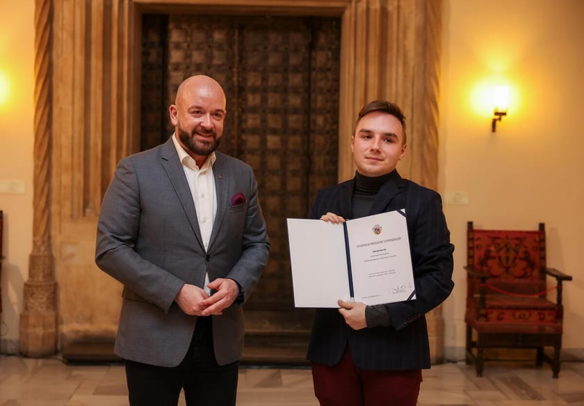 Uroczystość wręczenia dyplomów laureatom Studenckiego Programu Stypendialnego. Wrocław, 21 lutego 2024