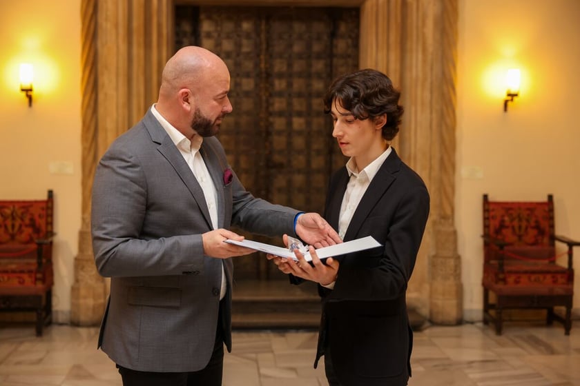 Uroczystość wręczenia dyplomów laureatom Studenckiego Programu Stypendialnego. Wrocław, 21 lutego 2024