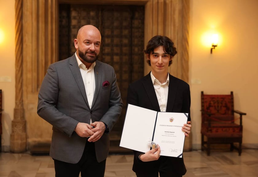 Uroczystość wręczenia dyplomów laureatom Studenckiego Programu Stypendialnego. Wrocław, 21 lutego 2024