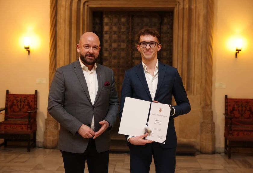 Uroczystość wręczenia dyplomów laureatom Studenckiego Programu Stypendialnego. Wrocław, 21 lutego 2024