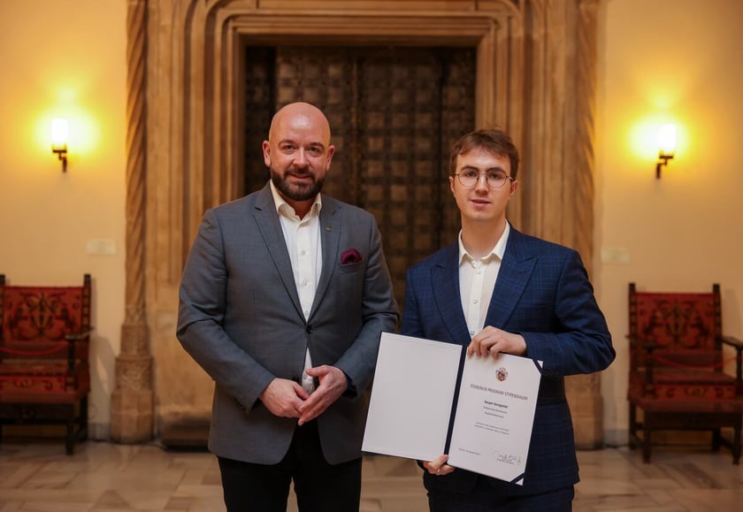 Uroczystość wręczenia dyplomów laureatom Studenckiego Programu Stypendialnego. Wrocław, 21 lutego 2024